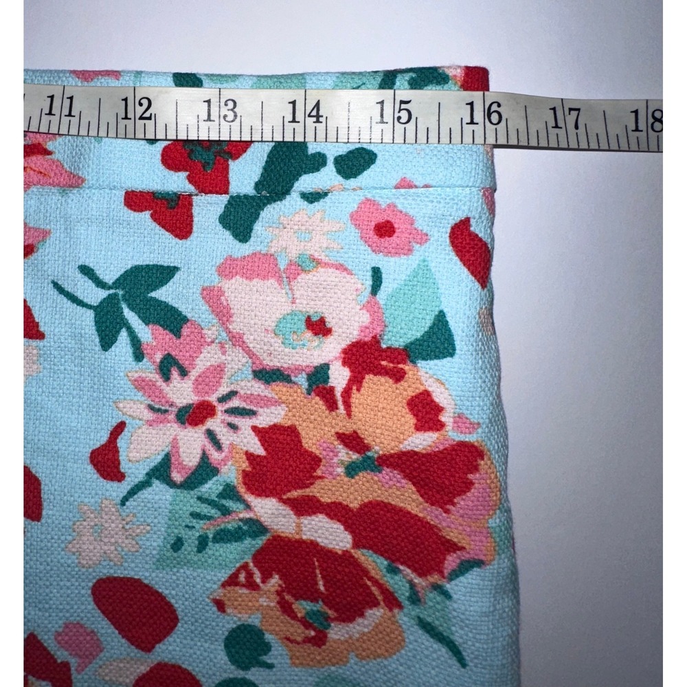 J.Crew Floral Pencil Skirt Vibrant Poppy Print Size 6 Dopamine Dressing - Picture 7 of 8